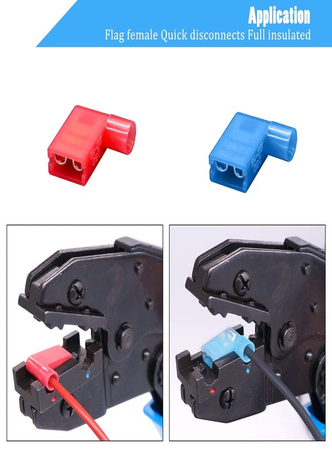 Twidec كماشة تجعيد الأسلاك Twidec/Ratchet، أداة تجعيد طرفية بسقاطة، أداة تجعيد أسلاك لتجعيد الأطراف الأنبوبية، موصلات أنثوية من النايلون على شكل مجرفة HS-07FL - Image 5